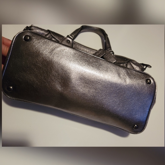 Authentic Coach Rhyder Metallic Satchel - Picture 4 of 9